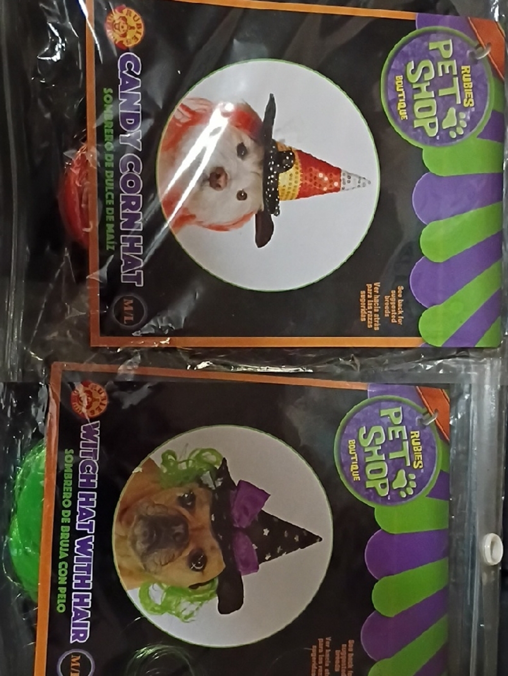 Rubie's Candy Corn Pet Hat with Orange, Yellow, White, Black